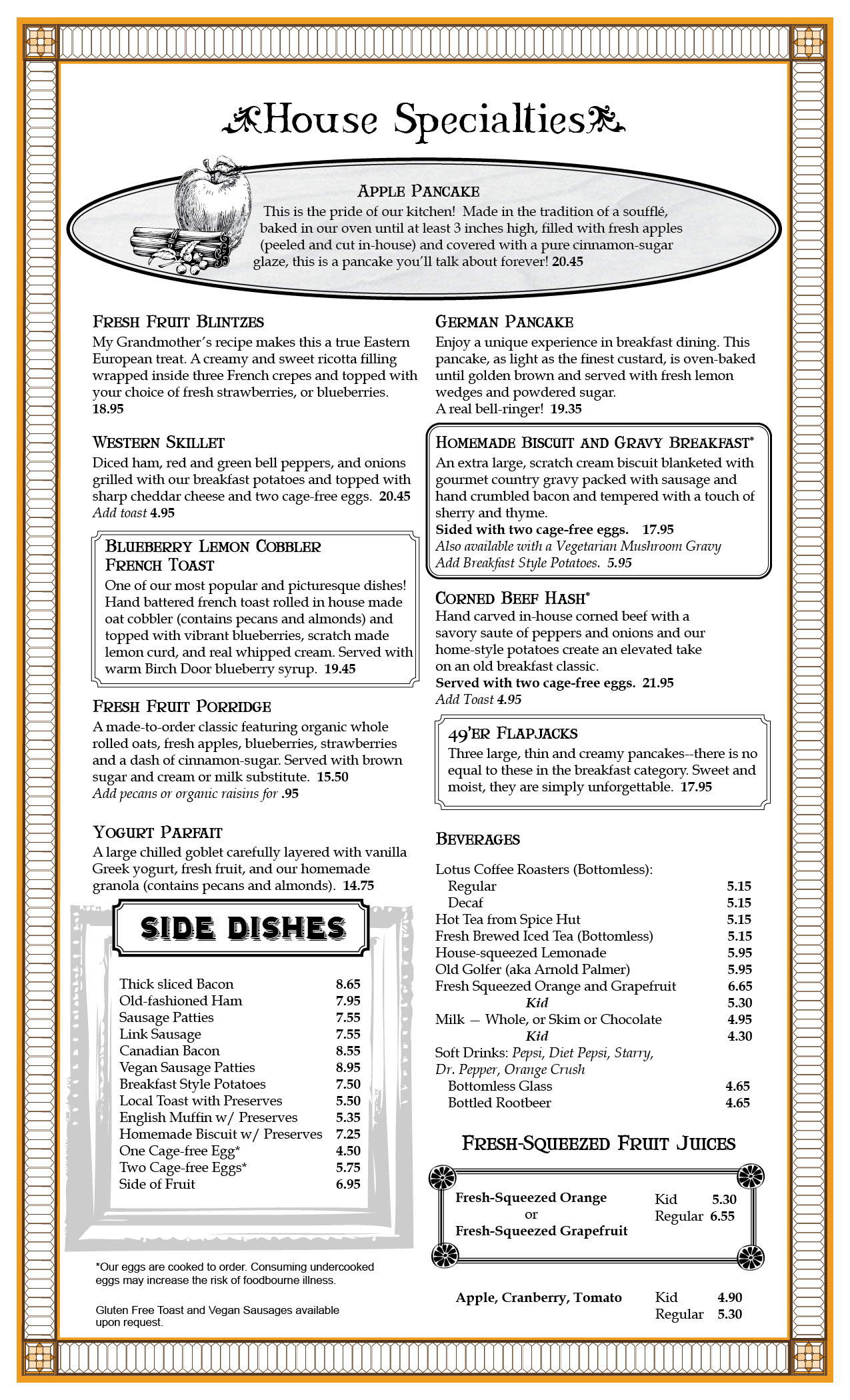 Breakfast Menu Page 2